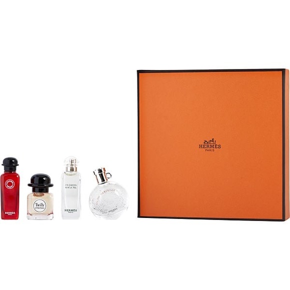 Hermes Women's Perfumes Discovery Set - Orange and White NEW IN BOX 4 Mini Set - Picture 4 of 9